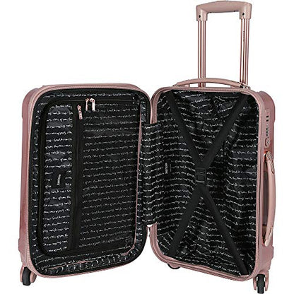 kensie TSA-Lock Hardside Spinner Luggage, Metal Gray, 20-Inch - color: Gun Metal, size: 20-Inch (Single)