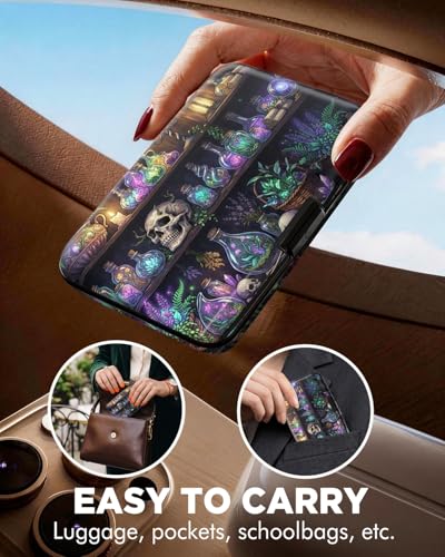 Maicican RFID Blocking Aluminum Credit Card Holder - color: Card holder wallet - Skeleton bookshelf