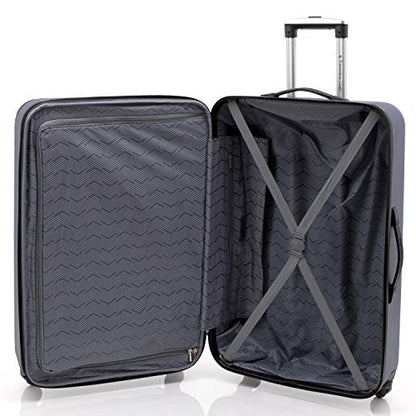 Travelers Club Chicago Hardside Expandable Spinner Luggages, Navy Blue, 5 Piece Set, TCL-77995-410 - color: Navy Blue, size: 5-Piece Set