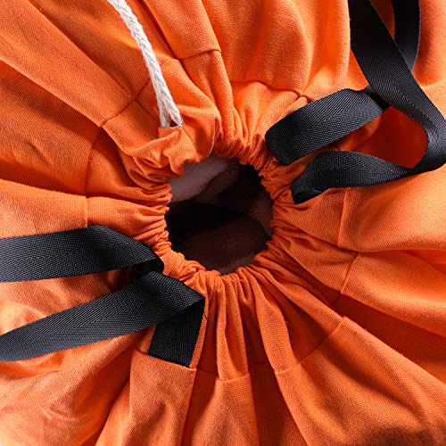 SWISSELITE Heavy Duty Laundry Bag, Large Travel Dirty Clothes Bag - color: Orange