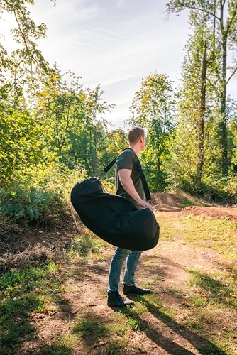 STANSPORT - Deluxe Duffel Bag With Zipper For Gym, Travel, & Storage - color: Black, style: 50” X 18” X 18”