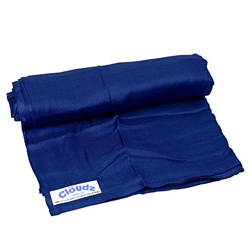 Cloudz Cozy Compact Airplane Travel Blanket for Your Flight, Car, Camping, Home or Comforting Warmth Anywhere! - Navy - color: Blue