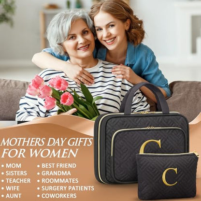 Personalized Hanging Toiletry Bag Travel Makeup & Cosmetic Bag Organizer - style: C