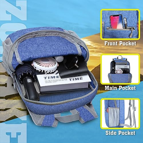 ZOMAKE Lightweight Packable Backpack, 10L Small Foldable Daypack for Hiking - color: Dark Blue A5, size: 10L