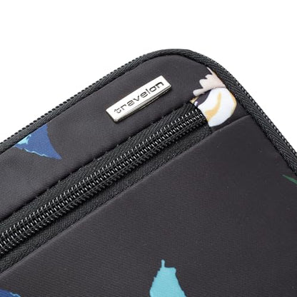 Travelon RFID Blocking Family Passport Wallet - color: Midnight Floral