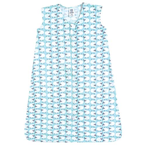 Luvable Friends 유니 아기 민소매 저지 면 침낭, 자루, 담요, 양 저지, 0~6개월 - color: 양 저지, size: 0-6개월