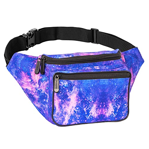 SoJourner Waterproof Holographic Fanny Pack, Galaxy Outer Space - color: Outter Space