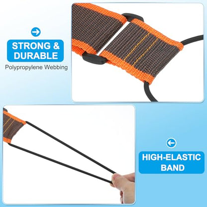 PATIKIL Luggage Straps Bag Bungee, 2 Pcs Suitcase Straps Adjustable Belt for Add a Bag Easy to Travel Elastic Strap Belt Handle Handbag Backpack, Grey Orange - color: Gray-Orange