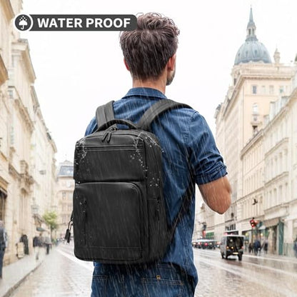 20L 15.6 Inch Laptop Backpack Anti Theft Flight Approved Black - color: Black