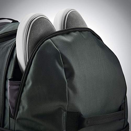 Samsonite Andante 2 Wheeled Duffel Bag – 32-Inch Durable Rolling Luggage with Inline Skate Wheels, Push-Button Handle & Spacious Compartments – Travel-Friendly and Lightweight - Moss Green/Black - color: Moss Green/Black, size: 32-Inch