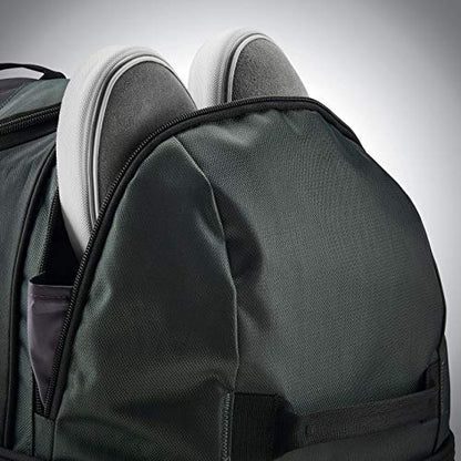 Samsonite Andante 2 Wheeled Duffel Bag – 32-Inch Durable Rolling Luggage with Inline Skate Wheels, Push-Button Handle & Spacious Compartments – Travel-Friendly and Lightweight - Moss Green/Black - color: Moss Green/Black, size: 32-Inch
