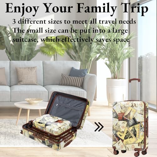Luggage Hard-shell with 360° Spinner Wheels, Gradient Color Suitcase with Combination Lock, Lightweight - color: Coffee, size: 3-Piece Set(20''&24''&28'')