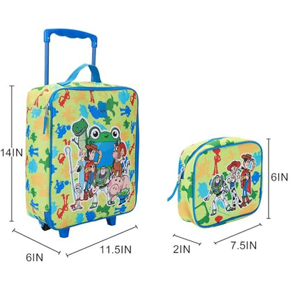 Bioworld Toy Story Kids 14-Inch Pilot Case Luggage Set with Duffle Bag, Utility Case & Luggage Tag