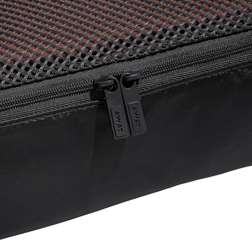 Away Insider Packing Cubes Set of 4, Lightweight Travel Luggage Organizers - color: Jet Black