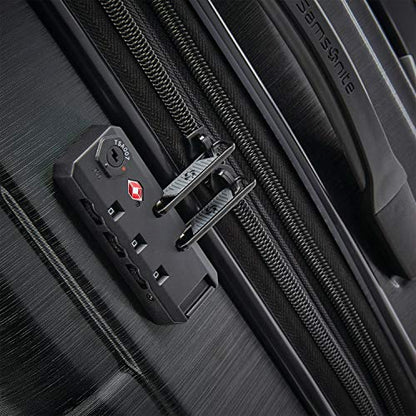 Samsonite Centric 2 Hardside Expandable Luggage with Spinner Wheels, 2-Piece Set (20/24), Black - color: Black, size: 2-Piece Set (Carry-on/Medium)