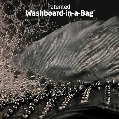Scrubba Wash Bag Patented Washboard-in-a-Bag™ 5 oz Travel Clothes Washer