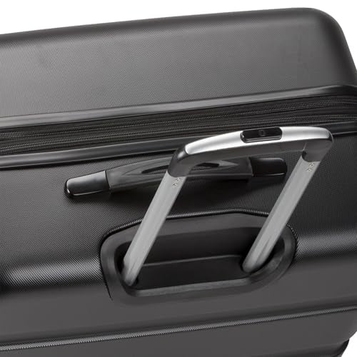 SwissGear 7366 Hardside Expandable Luggage with Spinner Wheels, Black, Carry-On 19-Inch - color: Black, size: Carry-On 19-Inch