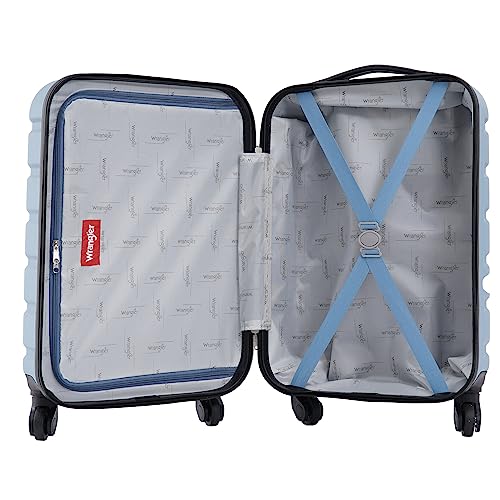 Wrangler Hardside Spinner Luggage, Blue Heaven, Carry-On 20-Inch - color: Blue Heaven