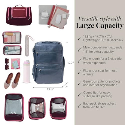 Baggallini Modern Convertible Travel Backpack - color: Mist Gloss Ripstop