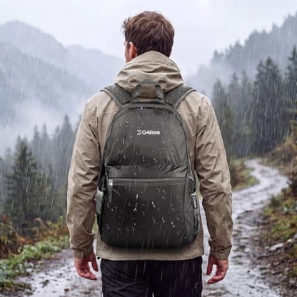 G4Free 30L Packable Travel Hiking Backpack for Men Women - color: Black, size: 30L