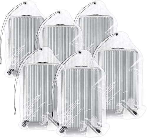 36x50 Inch Extra Large Clear Plastic Suitcase Storage Bags, 6 Pack, 4 Mils - color: Clear - 6 Pack, size: 36''x50''