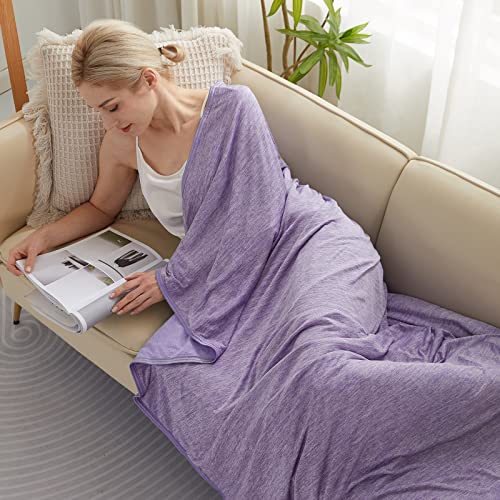 Marchpower Arc-Chill Cooling Blanket for Hot Sleepers Queen Size Purple - color: Purple, size: Queen 79" X 86"