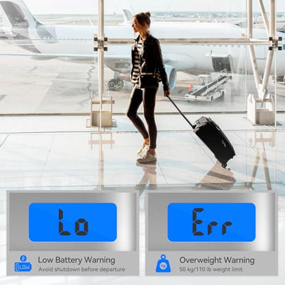 Luggage Scale Dr.meter 2 Pack Travel Essential Digital Luggage Weight Scale - color: 2 * Silver
