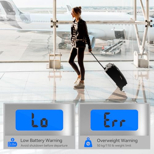 Luggage Scale Dr.meter Travel Essentials Luggage Weight Scale Backlight LCD - color: 1 * Silver