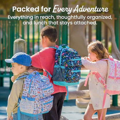 Bentgo Kids Print Durable & Water-Resistant Backpack - color: Race Cars, size: Kids Medium