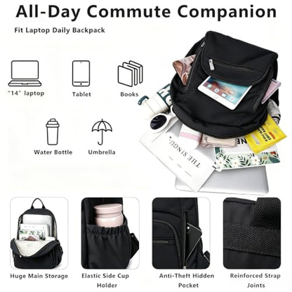 Travel Backpack for Women，College Laptop Backpack 14 Inch