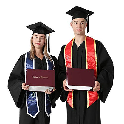 GraduationMall 8.5"x11" Smooth Padded Diploma Cover Certificate Holder Maroon - color: Maroon, size: 1 Pack