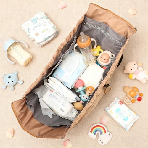 Everyday Bag Tote for Women, Spacious Diaper Bag with 16 Pockets, Durable Travel Bag, Sleek Work Shoulder Bag - color: Sky Blue