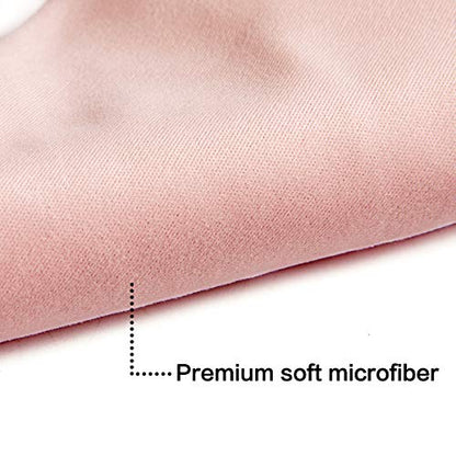TRIUMPH VISION Glasses Case Soft Eyeglass Case Sunglass Pouch Cloth 3 Pack - color: Blue,pink,black
