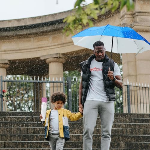Travel Umbrella, Umbrellas Bulk, 5 Colors Travel Folding Umbrellas, Exquisite Appearance, Easy To Carry, Suitable For Sunny Days And Rainy Days - color: Light Blue, Pink