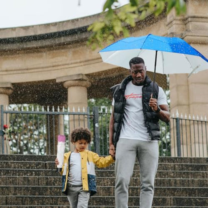 Travel Umbrella, Umbrellas Bulk, 5 Colors Travel Folding Umbrellas, Exquisite Appearance, Easy To Carry, Suitable For Sunny Days And Rainy Days - color: Light Blue, Pink
