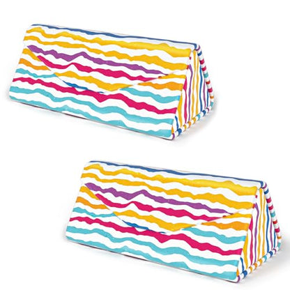 Sunglasses Case, Foldable Glasses Case, Magnetic Hard Shell Folding Holder - color: Colorful Ripples, style: 2 Pcs