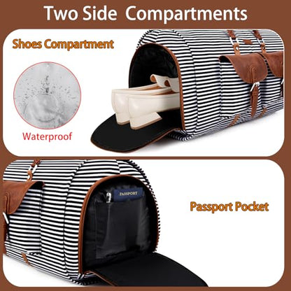 Garment Bag for Travel Convertible Carry on Travel Duffel Bag for Men Women - color: A02-Black
