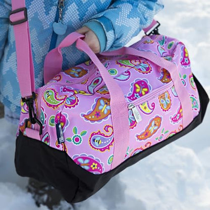 Wildkin Overnighter Duffel Bag for Kids, Paisley - color: Paisley