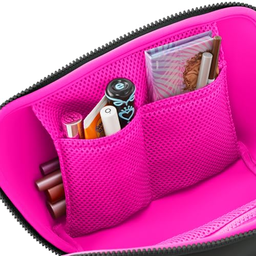 KUSSHI Neoprene Makeup Bag (Black/Pink) - color: Black/Pink