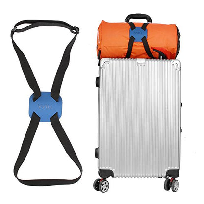 VVILL Bag Bungee, Luggage Straps Suitcase Adjustable Belt - Lightweight and Durable Travel Bag Accessories - color: Black