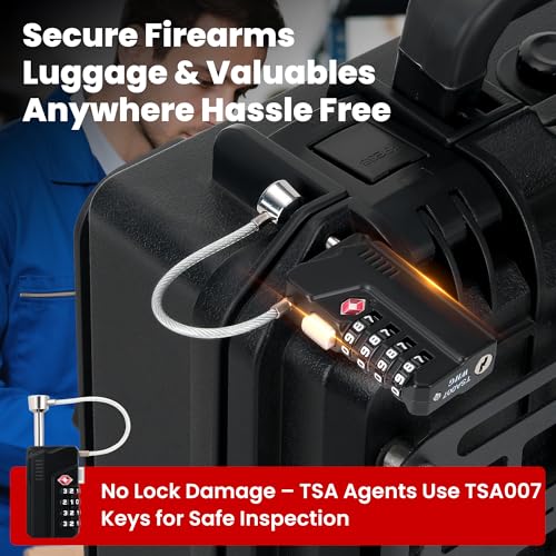 Upgraded Professional TSA Approved Gun Case Lock - size: 4 PCS