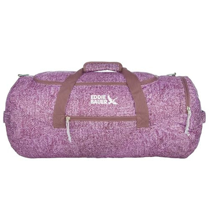 Eddie Bauer Stowaway Packable Duffel Bag| Travel | Foldable | Lightweight | Durable | Ripstop Polyester | 23" Length | 45L Capacity - Lilac - color: Lilac