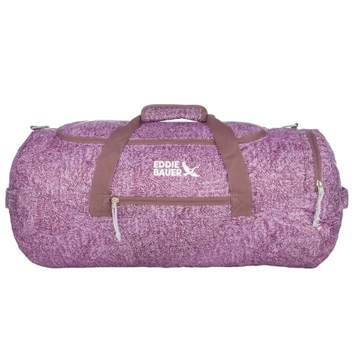 Eddie Bauer Stowaway Packable Duffel Bag| Travel | Foldable | Lightweight | Durable | Ripstop Polyester | 23" Length | 45L Capacity - Lilac - color: Lilac