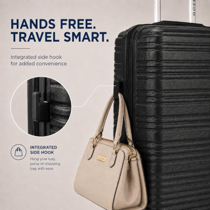 IZOD Romeo 3 Piece Hardside Expandable Luggage Set with Spinner Wheels - color: Forest, size: 3 Piece Set
