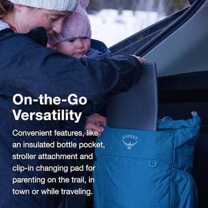 Osprey Poco Baby Changing Tote - Travel Diaper Bag with Changing Pad - color: Black