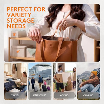 16 Combo Vacuum Seal Bags for Clothing Travel with USB/Type-C Pump