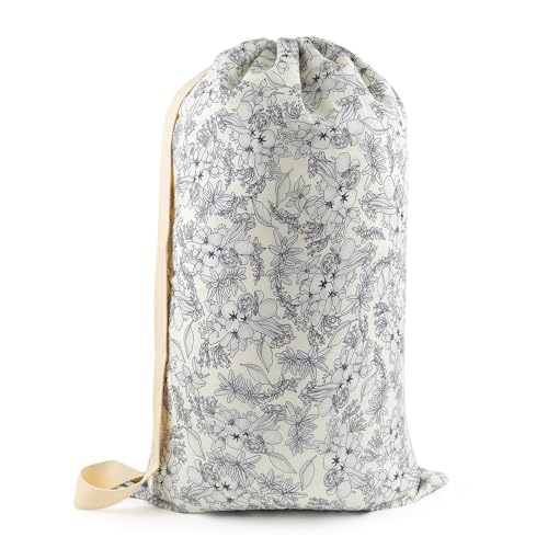 Laundry Bag Backpack for Dorm & Travel, 29 x 18" Large Dirty Bag - color: Vegetable Print