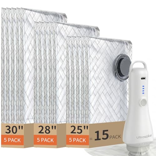 Travel Vacuum Compression Storage Bags with Electric Pump 15 Pack - size: 15 Combo Travel Size