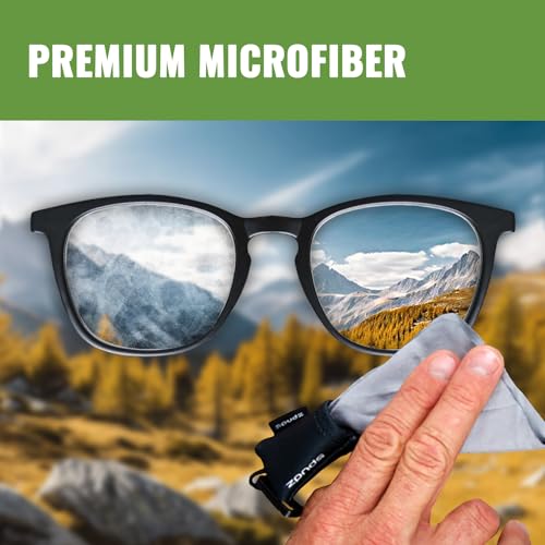 SPUDZ Classic Microfiber Lens Cleaner – Clip-On Pouch, Washable – for Binoculars, Scopes, Glasses, Screens | Classic | Tiger, 6 x 6 Inch - color: Tiger, size: 6 x 6 Inch