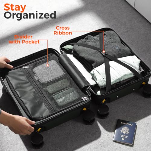 Hard Shell Suitcase With Removable Wheels, 16 Inch Carry On Luggage - color: Green